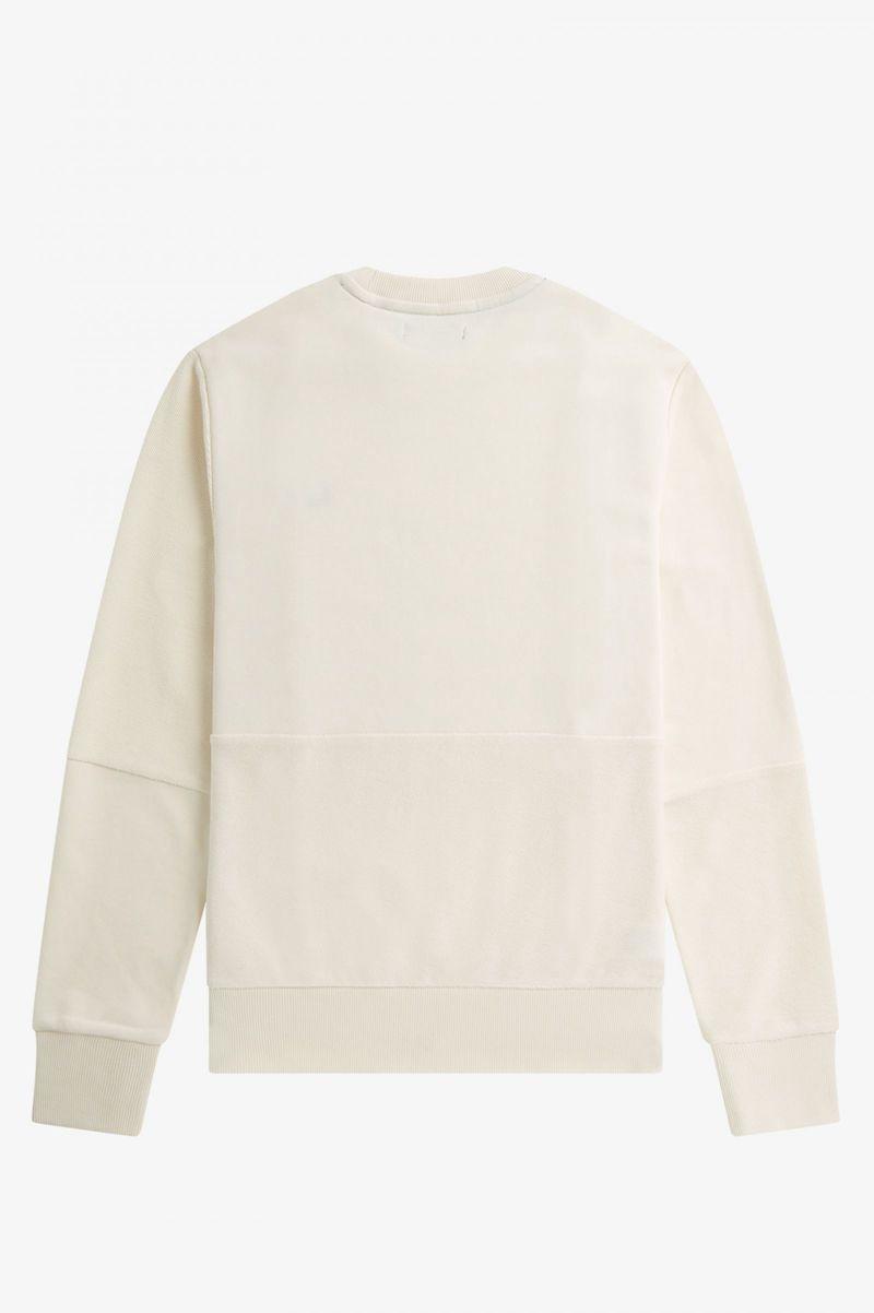 White Fred Perry Reverse Texture Men's Sweatshirts | PH 1600WNBY